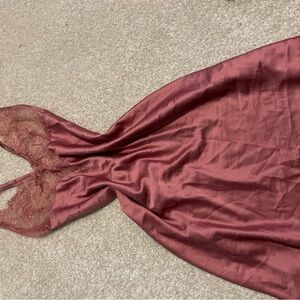 Elegant mauve pink Lace Dress lingerie